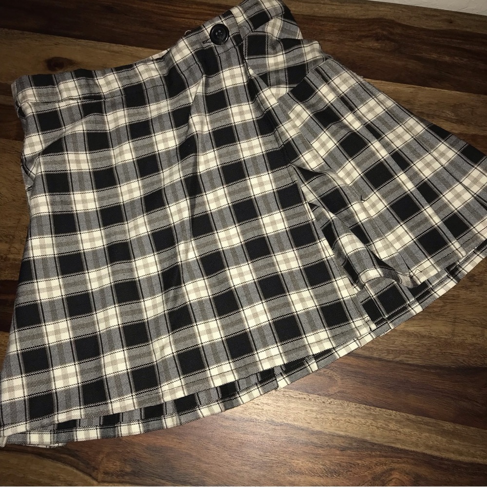 Y2K plaid Ruffled skirt